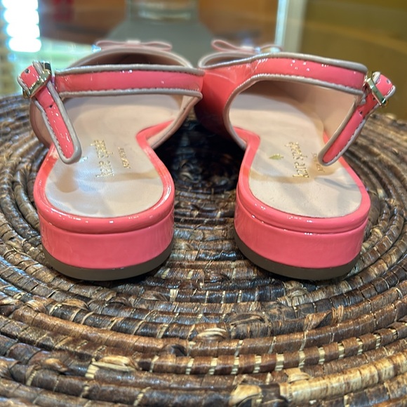 Kate Spade pink and beige patent leather slingback shoes. - Picture 8 of 8
